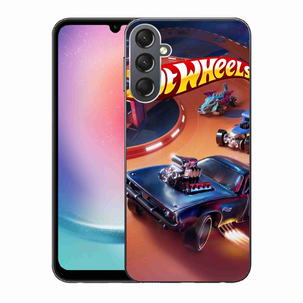 Gélový kryt mmCase na Samsung Galaxy A24 - hot wheels