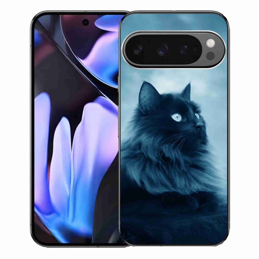 Gélový obal mmCase na Google Pixel 9 Pro XL - čierna mačka 1