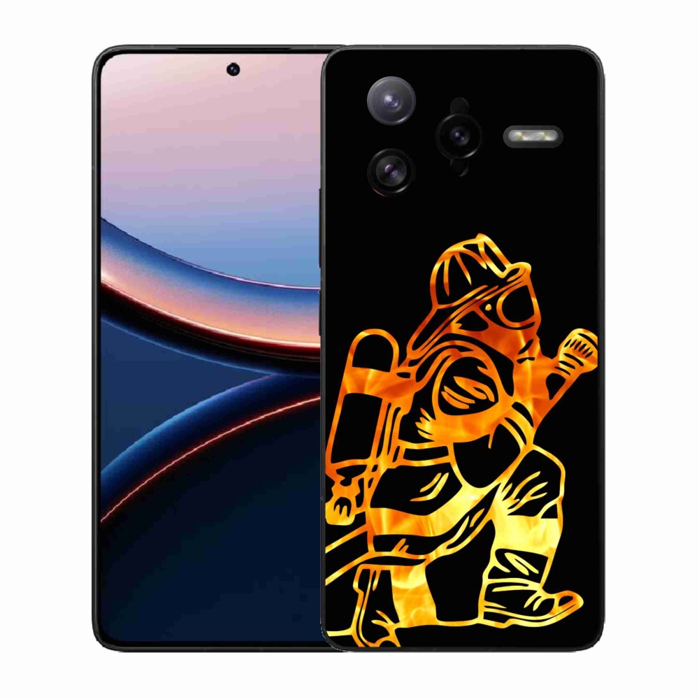 Gélový kryt mmCase na Xiaomi Poco F7 Ultra - hasič 1
