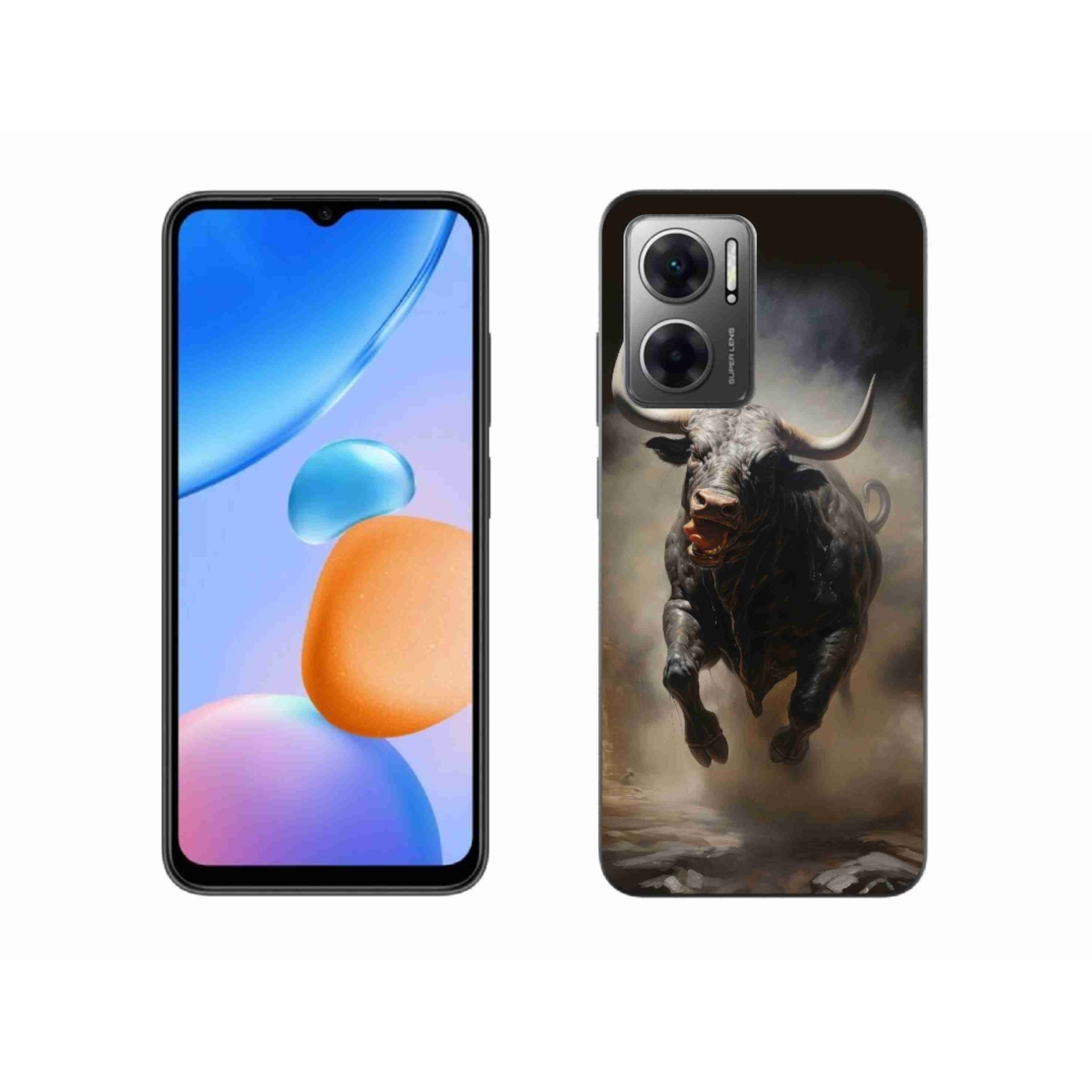 Gélový kryt mmCase na Xiaomi Redmi 10 5G - rozzúrený býk