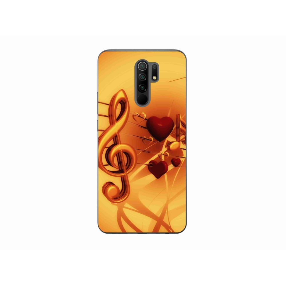 Gelový kryt mmCase na Xiaomi Redmi 9 - noty