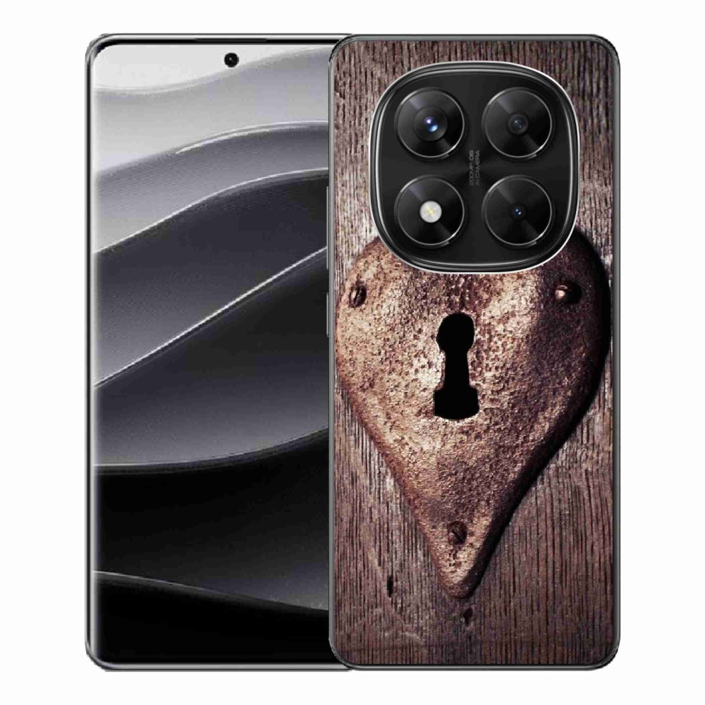 Gélový kryt mmCase na Xiaomi Redmi Note 14 Pro 5G/Poco X7 5G - zámok vo tvaru srdca