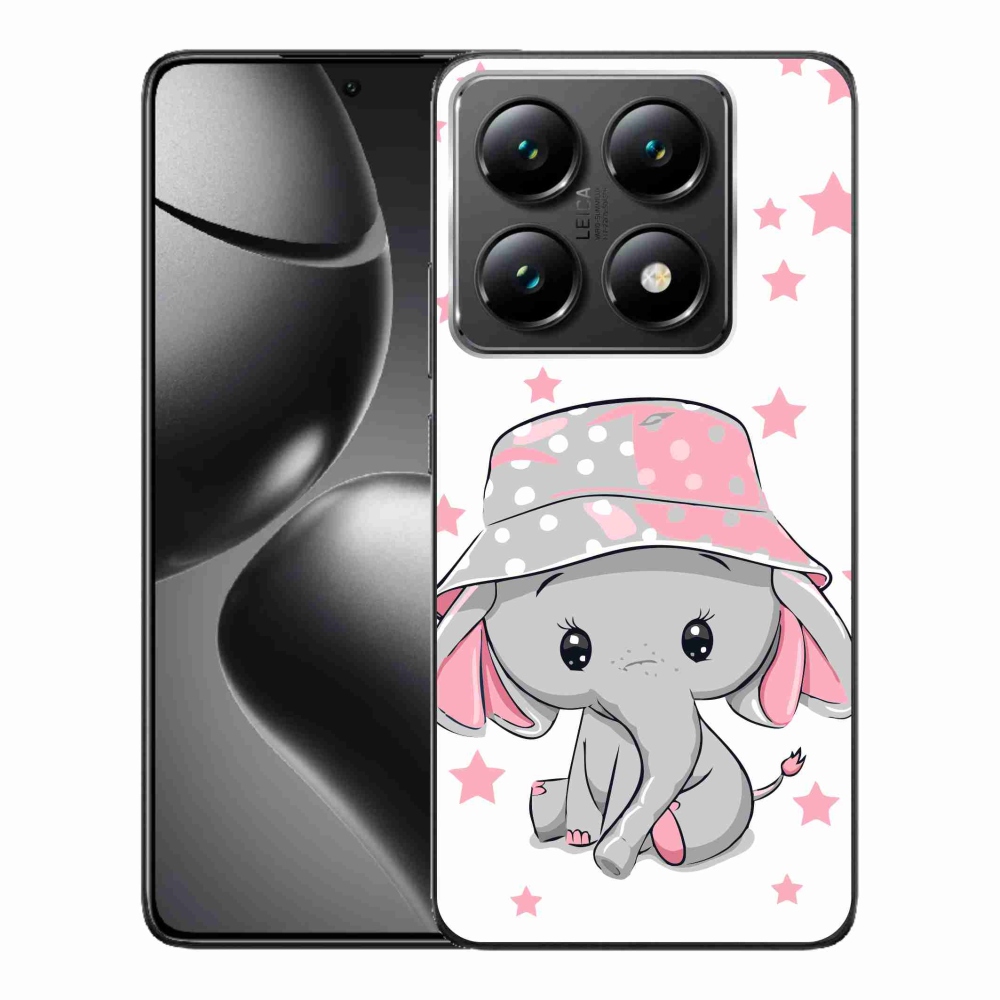 Gélový kryt mmCase na Xiaomi 14T Pro - ružový slon