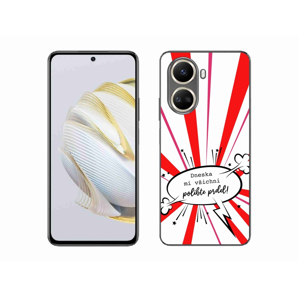 Gélový kryt mmCase na Huawei Nova 10 SE - vtipný text 15 biele pozadie