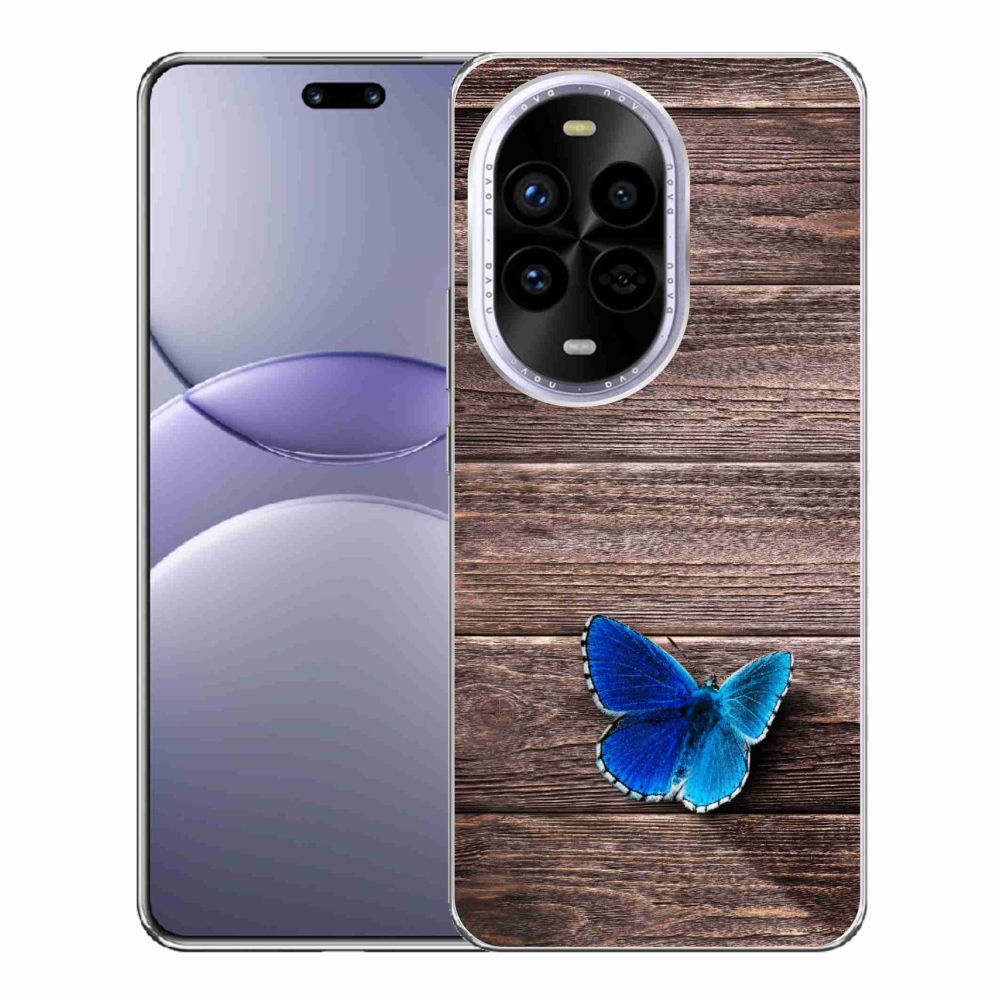 Gélový kryt mmCase na Huawei Nova 13 Pro 5G - modrý motýľ 1