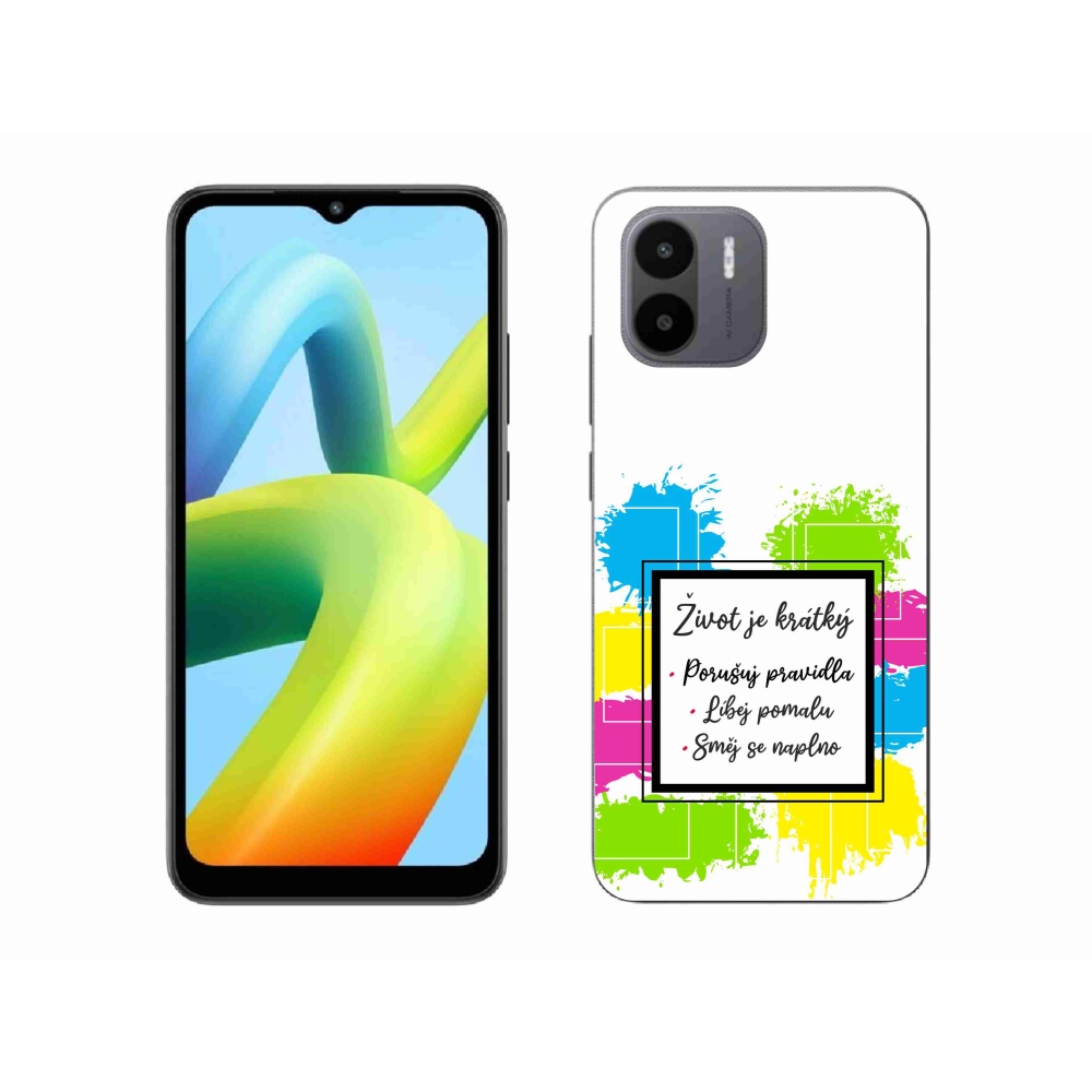 Gélový kryt mmCase na Xiaomi Redmi A1 - citát 5 biele pozadie