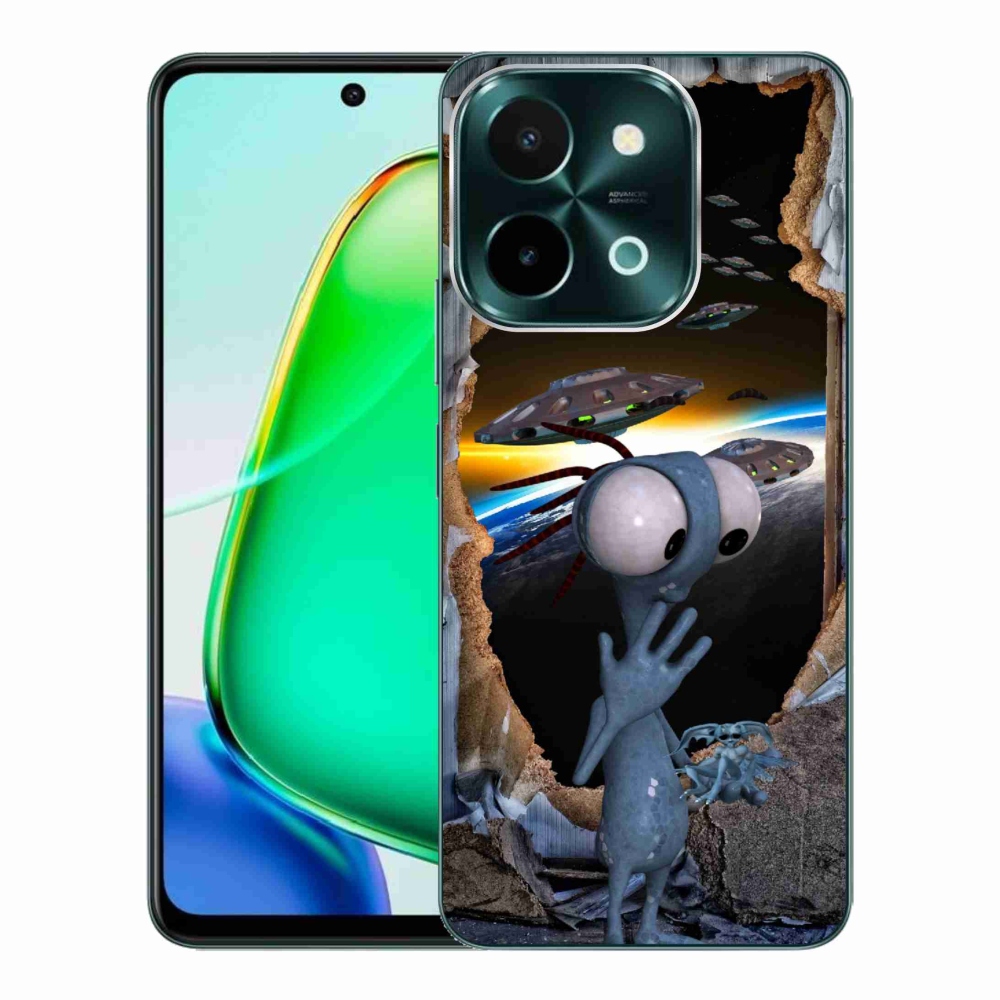 Gélový kryt mmCase na Vivo Y28 - mimozemšťan
