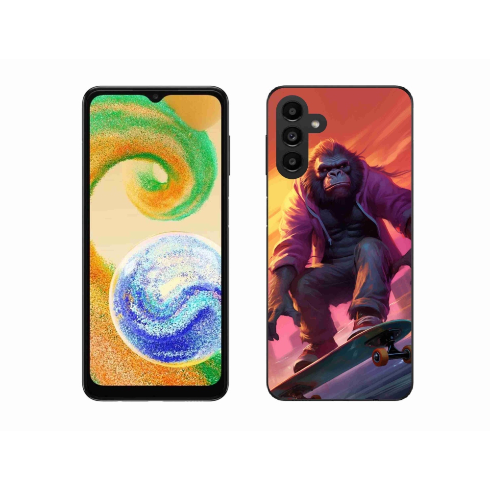 Gélový kryt mmCase na Samsung Galaxy A04s (164.7x76.7x9.1mm) - gorila na skateboarde