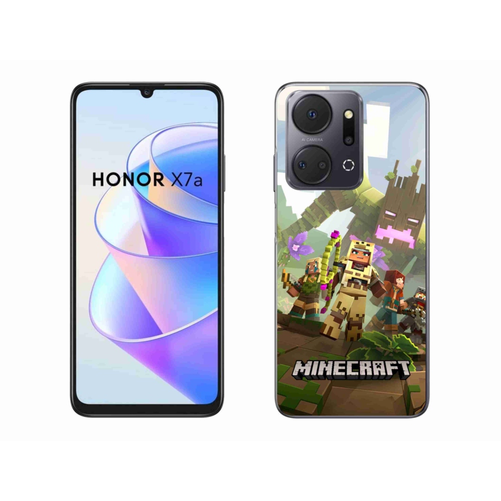 Gélový kryt mmCase na Honor X7a - minecraft 1