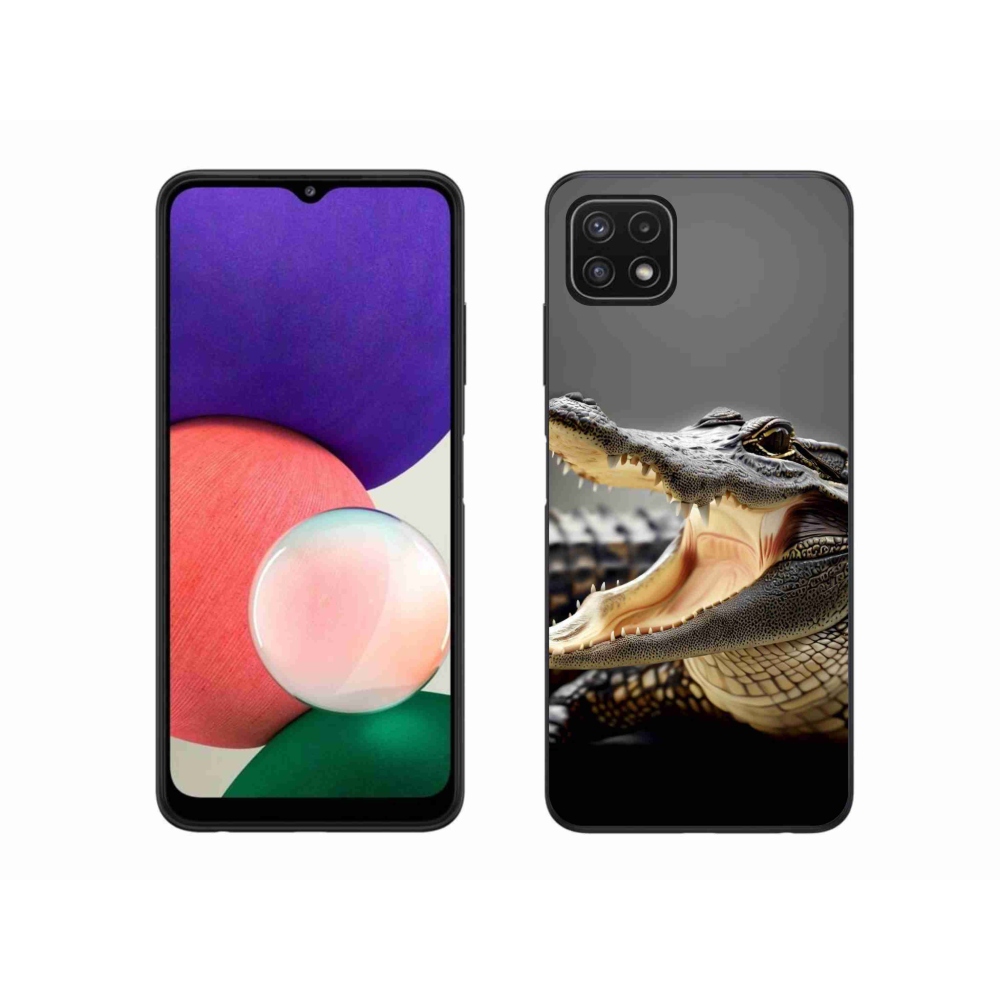 Gélový kryt mmCase na Samsung Galaxy A22 5G - krokodíl