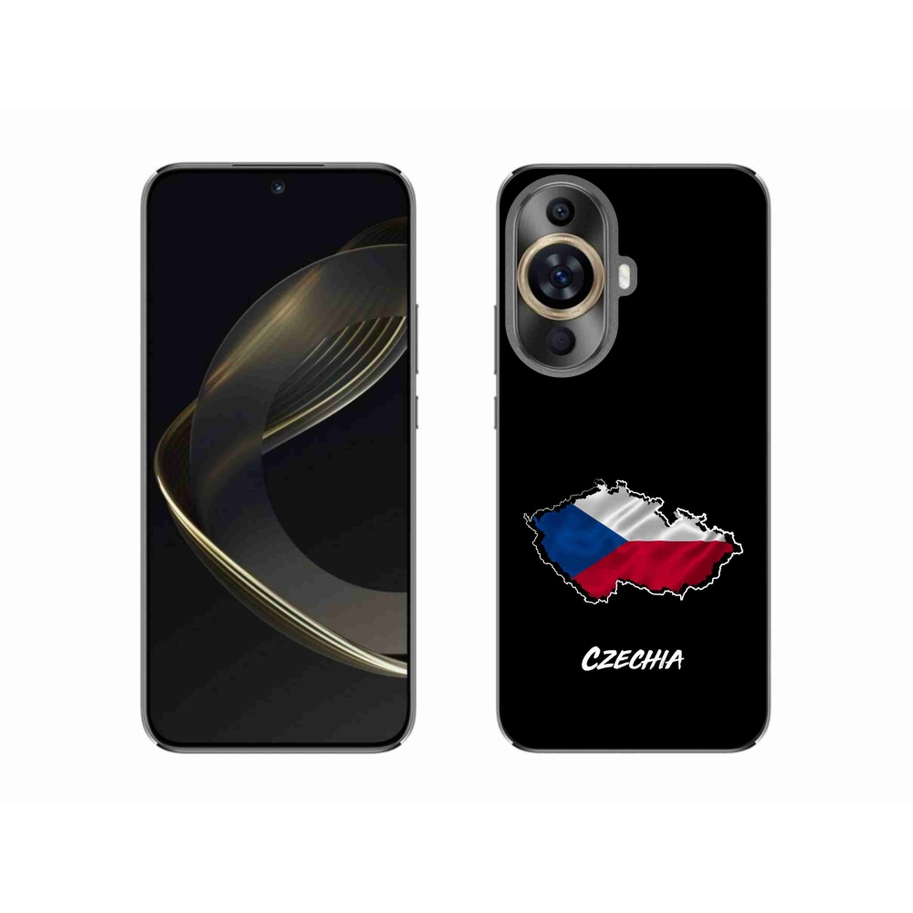 Gélový kryt mmCase na Huawei Nova 11 - Czechia čierne pozadie