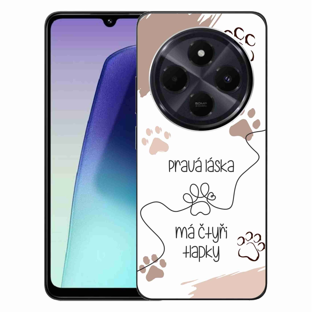 Gélový kryt mmCase na Xiaomi Redmi 14C/Poco C75 - psí motív 1 biele pozadie