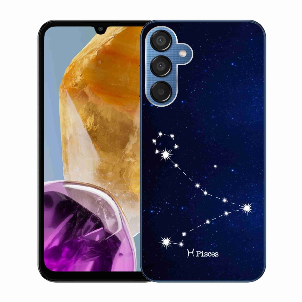 Gélový kryt mmCase na Samsung Galaxy M15 5G - súhvezdie Ryby