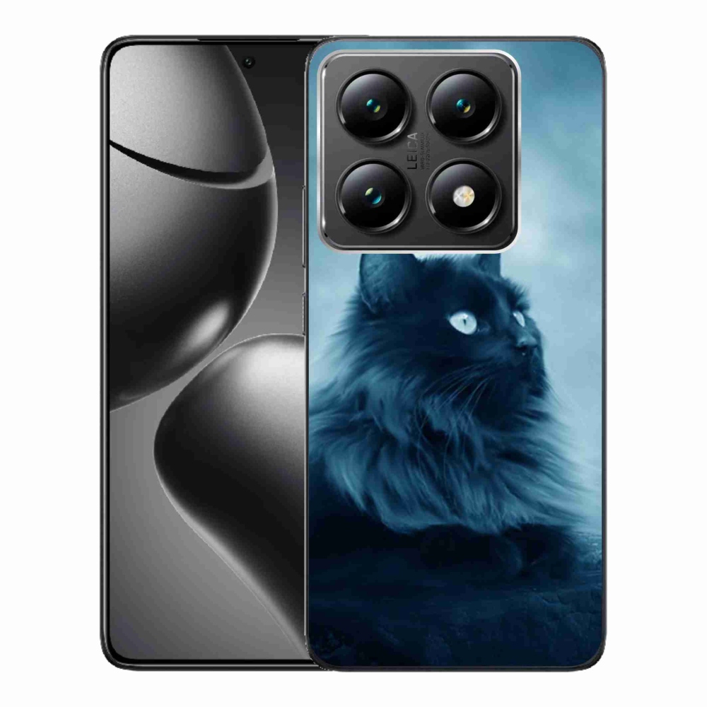 Gélový kryt mmCase na Xiaomi 14T Pro - čierna mačka 1
