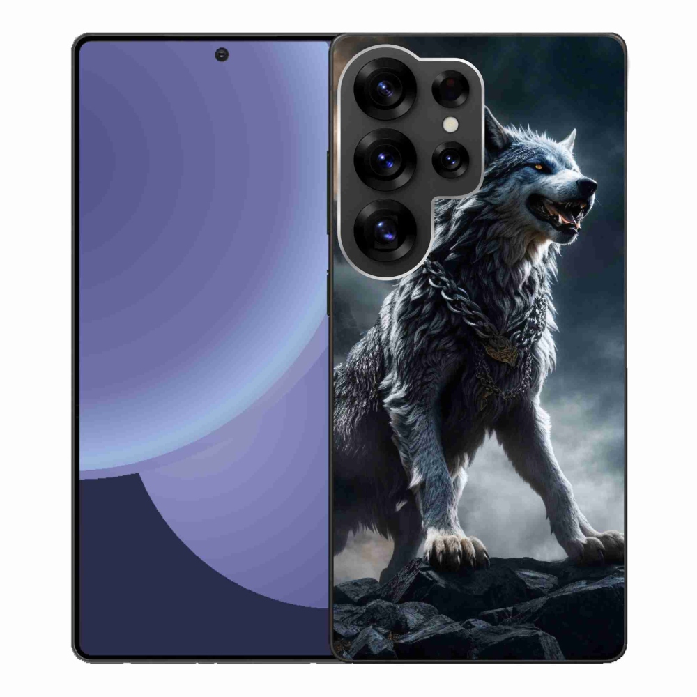 Gélový kryt mmCase na Samsung Galaxy S25 Ultra - vlk 1