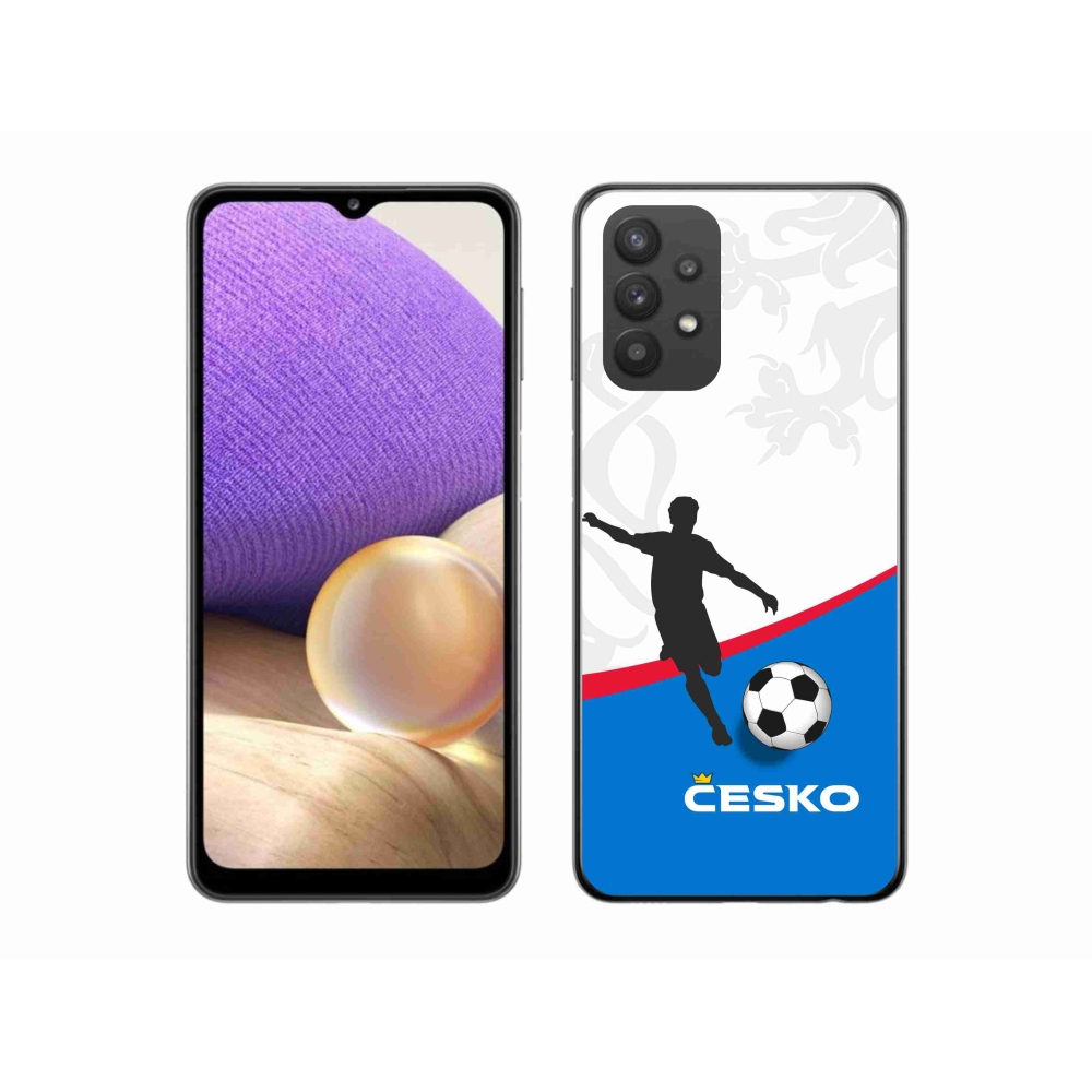 Gélový kryt mmCase na Samsung Galaxy A32 5G - futbal Česko 1