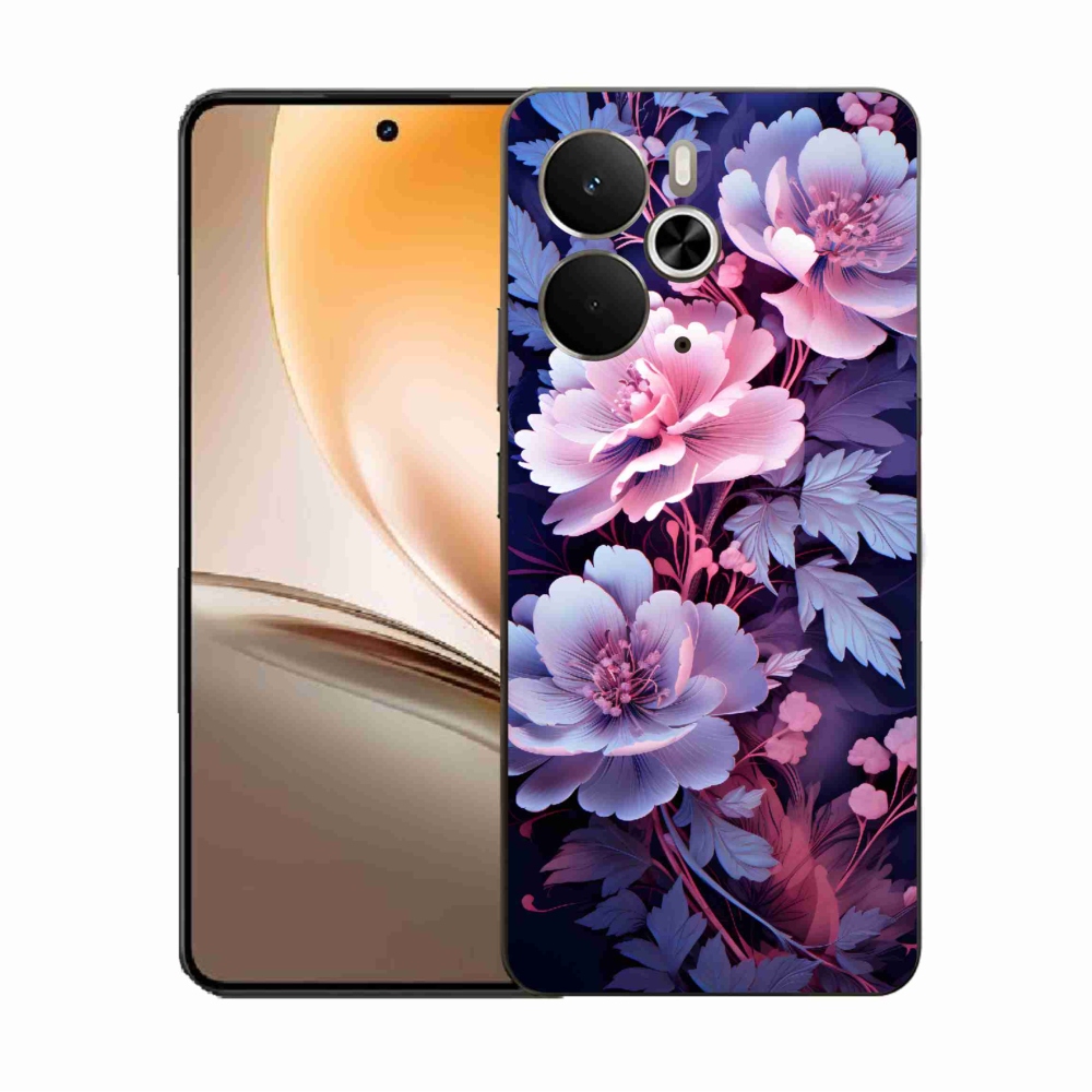Gélový kryt mmCase na Realme 14 5G - kvety 11