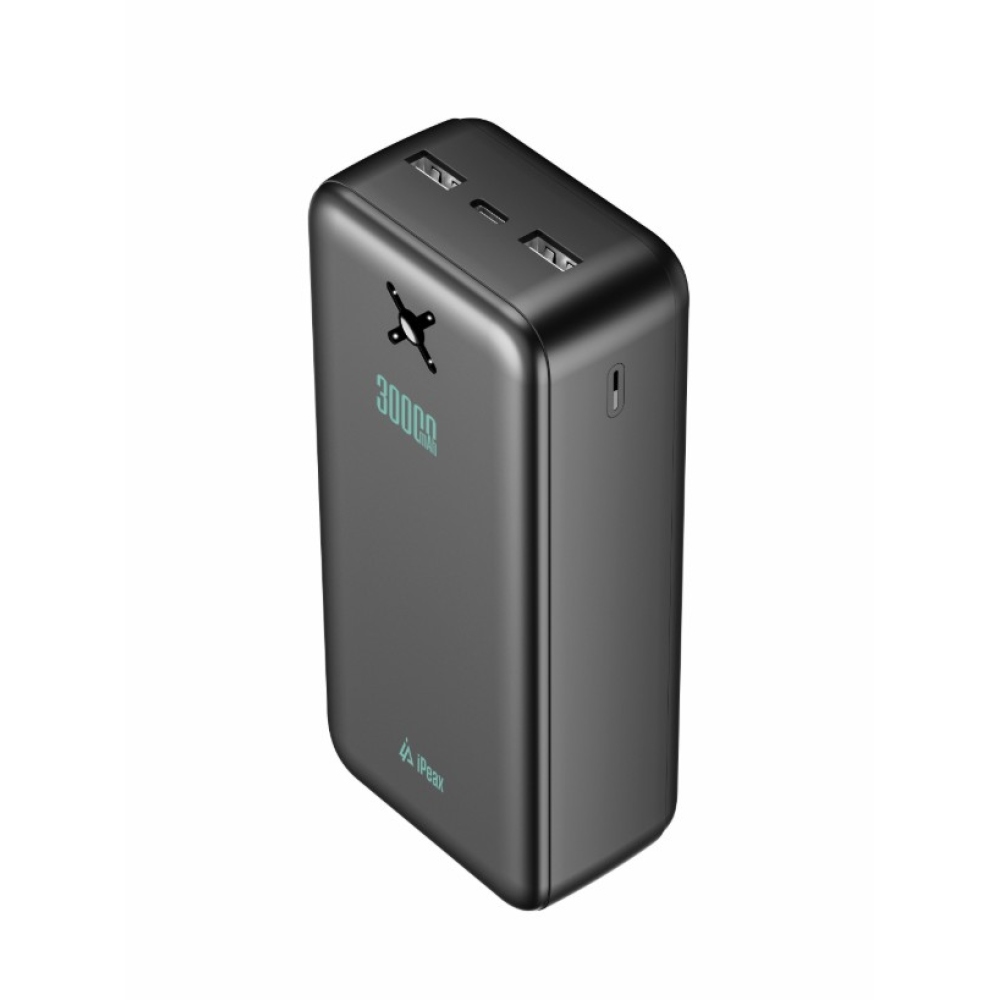 iPEAX Powerbanka 30 000 mAh 10,5W 2x USB-A, čierna