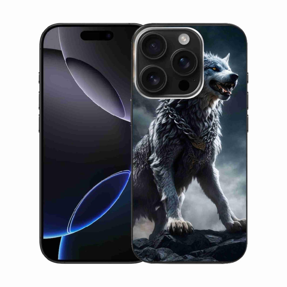 Gélový kryt mmCase na iPhone 16 Pro - vlk 1