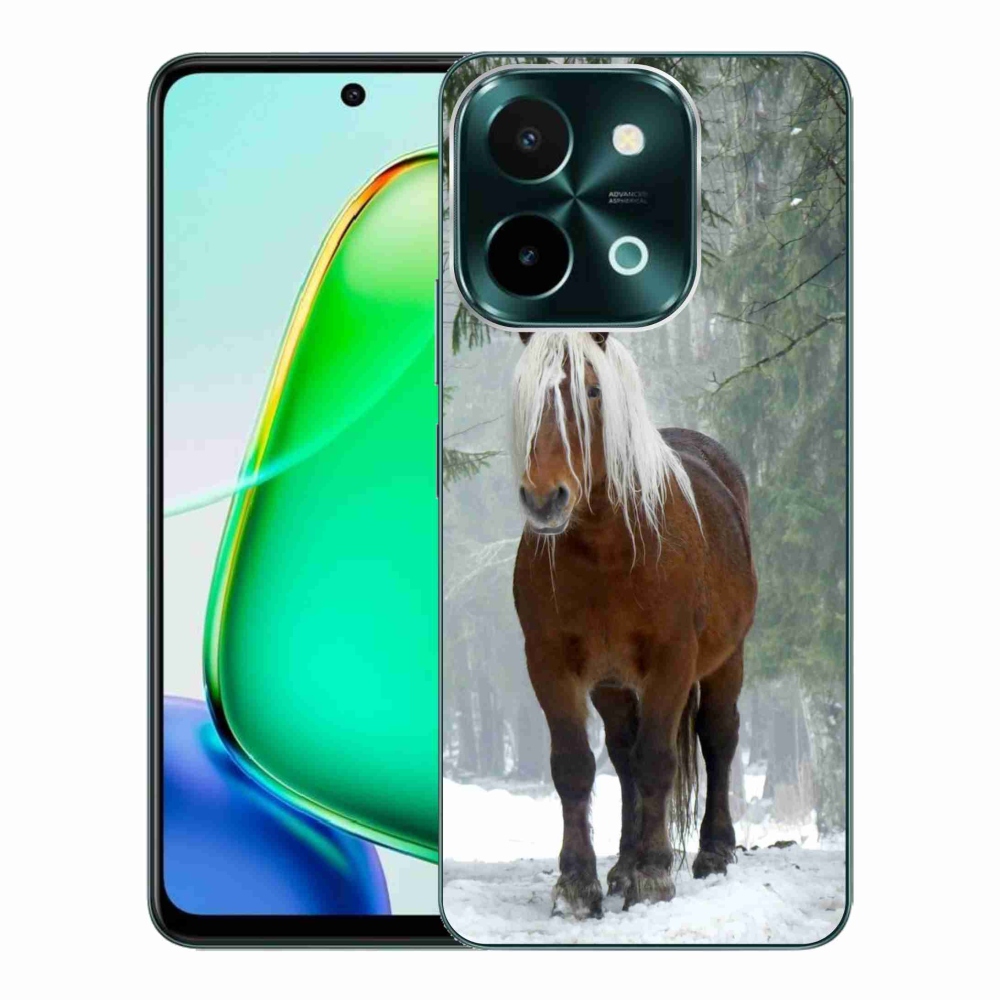 Gélový obal mmCase na Vivo Y28 - kôň v lese