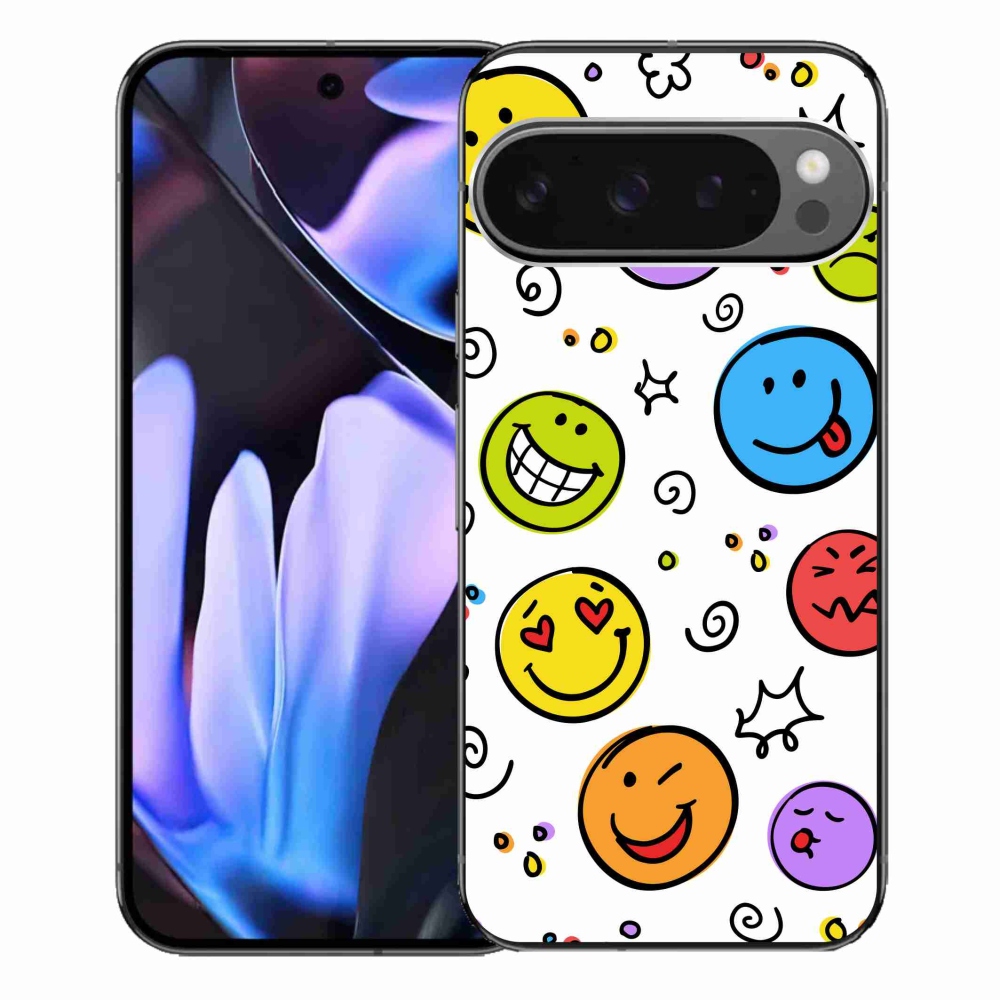 Gélový kryt mmCase na Google Pixel 9 Pro XL - smajlíci