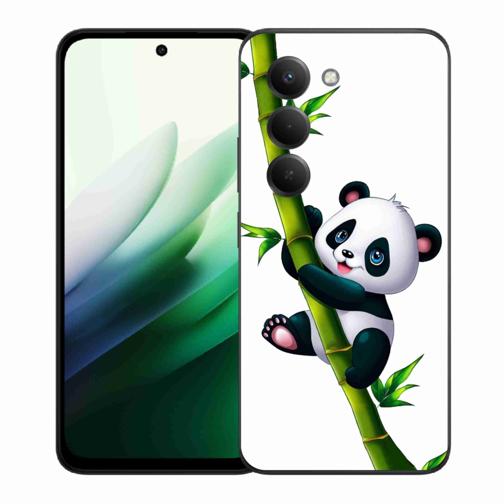Gélový kryt mmCase na Xiaomi Redmi 15 5G (169mm) - panda na bambuse