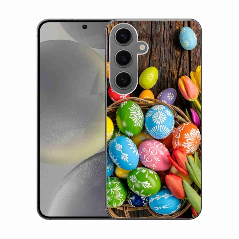 Gélový kryt mmCase na Samsung Galaxy S24 - veľkonočné vajíčka