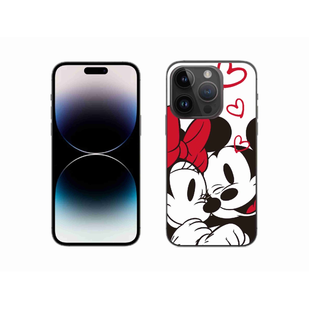 Gélový kryt mmCase na iPhone 14 Pro 6.1 - minnie a mickey