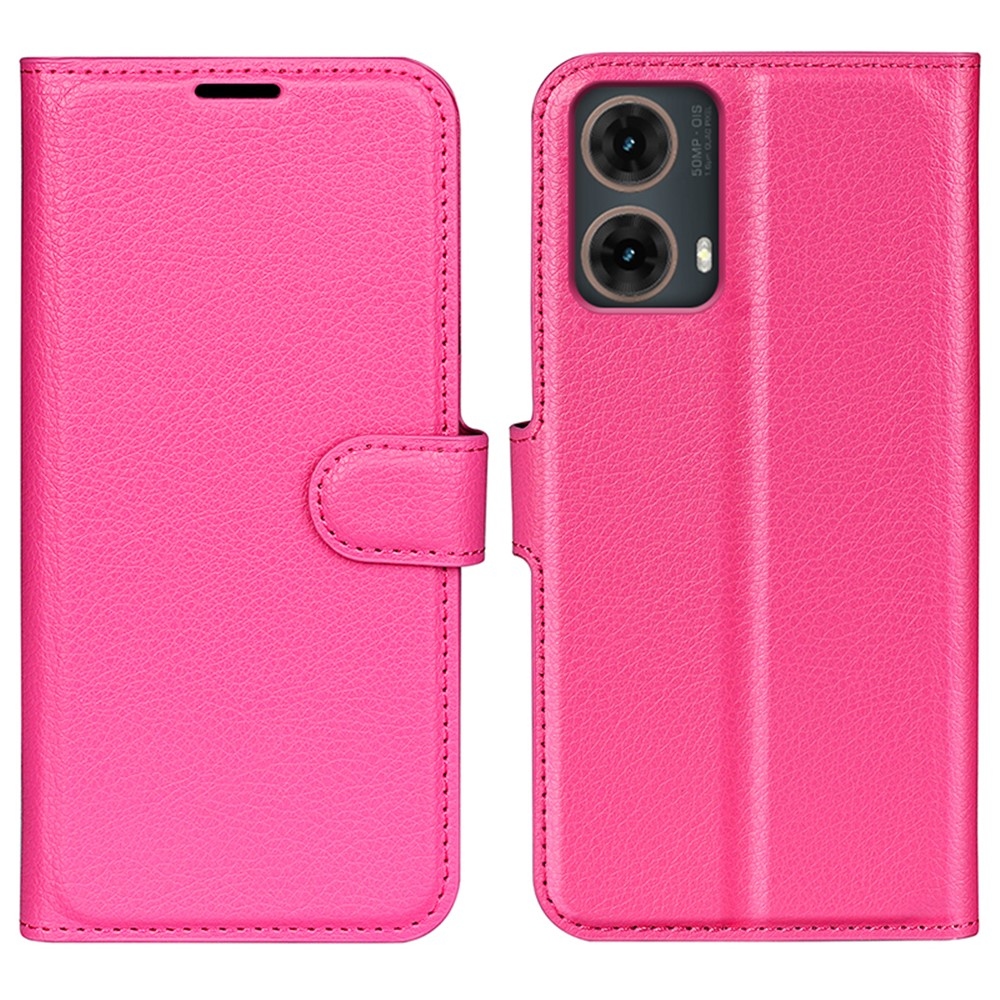 Litchi knižkové púzdro na Motorola Moto G85 5G - rose