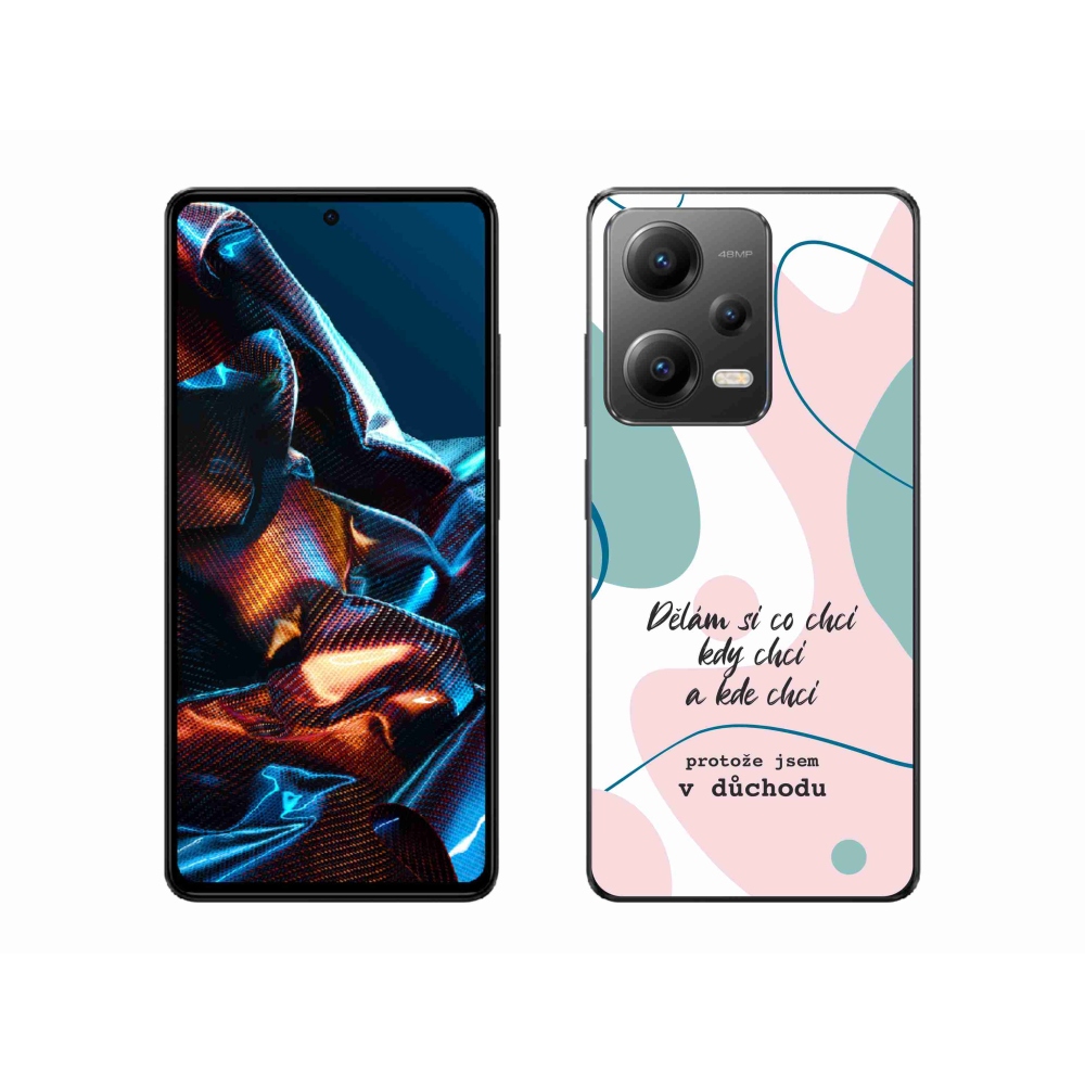 Gélový kryt mmCase na Xiaomi Redmi Note 12 Pro 5G - vtipný text 10 biele pozadie
