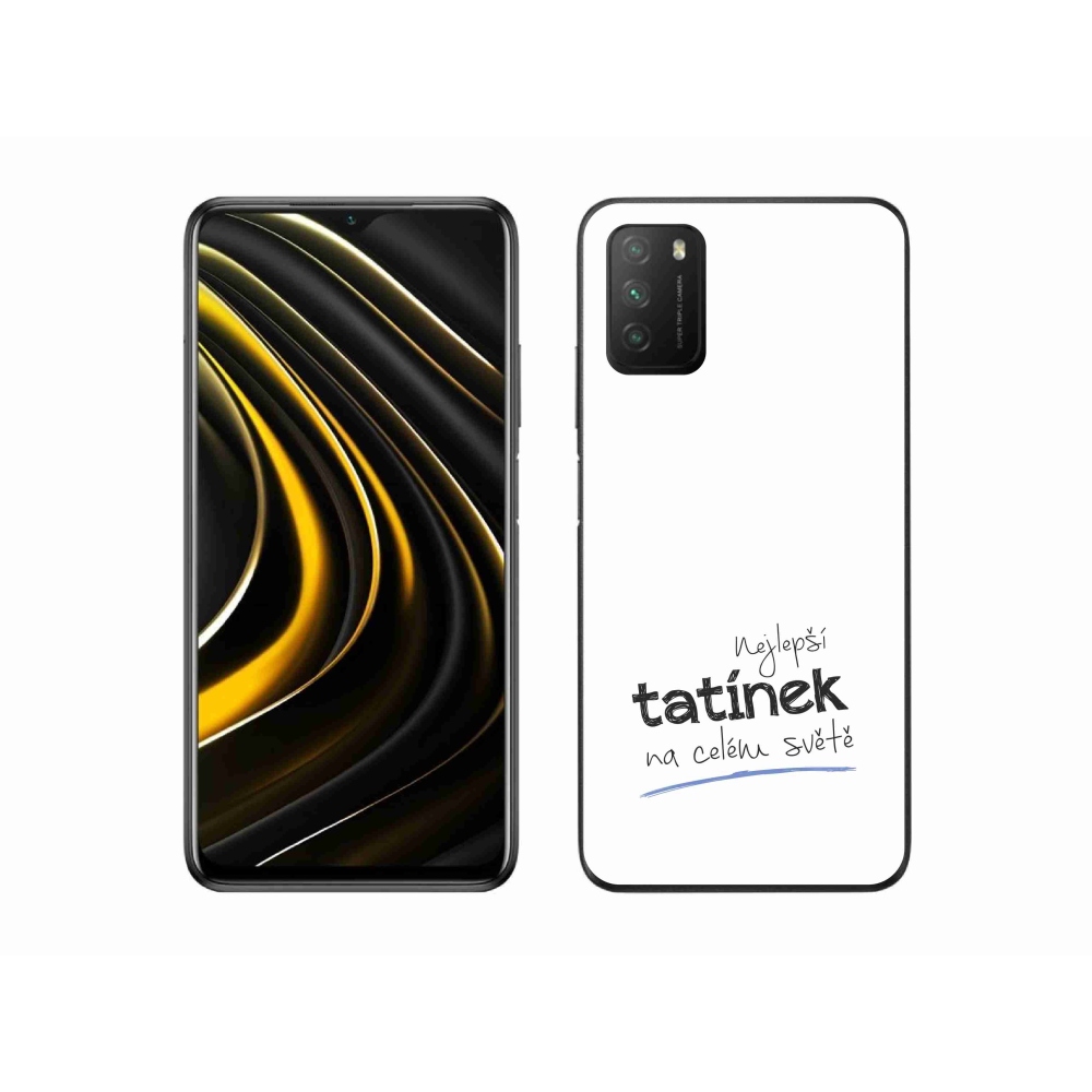 Gélový kryt mmCase na Xiaomi Poco M3 - najlepší otecko 4 biele pozadie