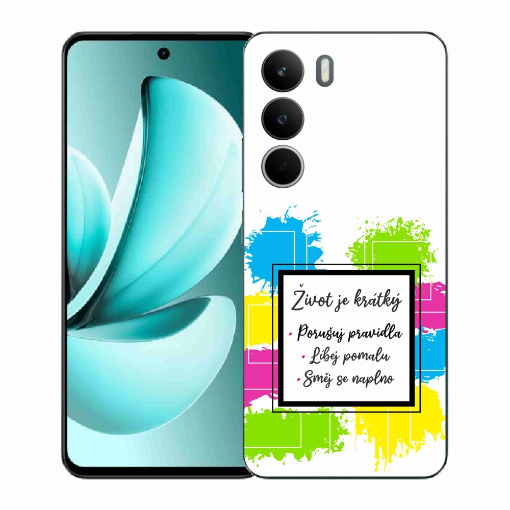 Gélový kryt mmCase na Realme C71 - citát 5 biele pozadie