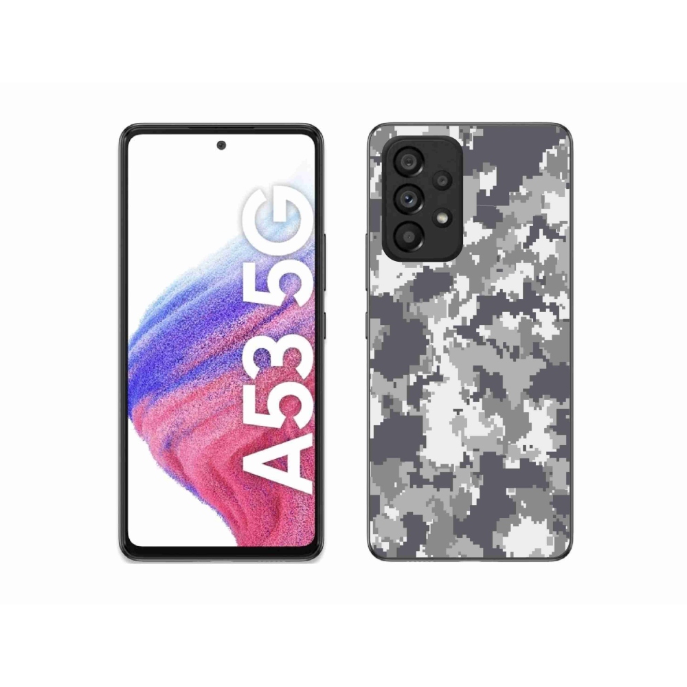 Gélový kryt mmCase na Samsung Galaxy A53 5G - maskáčový vzor 2