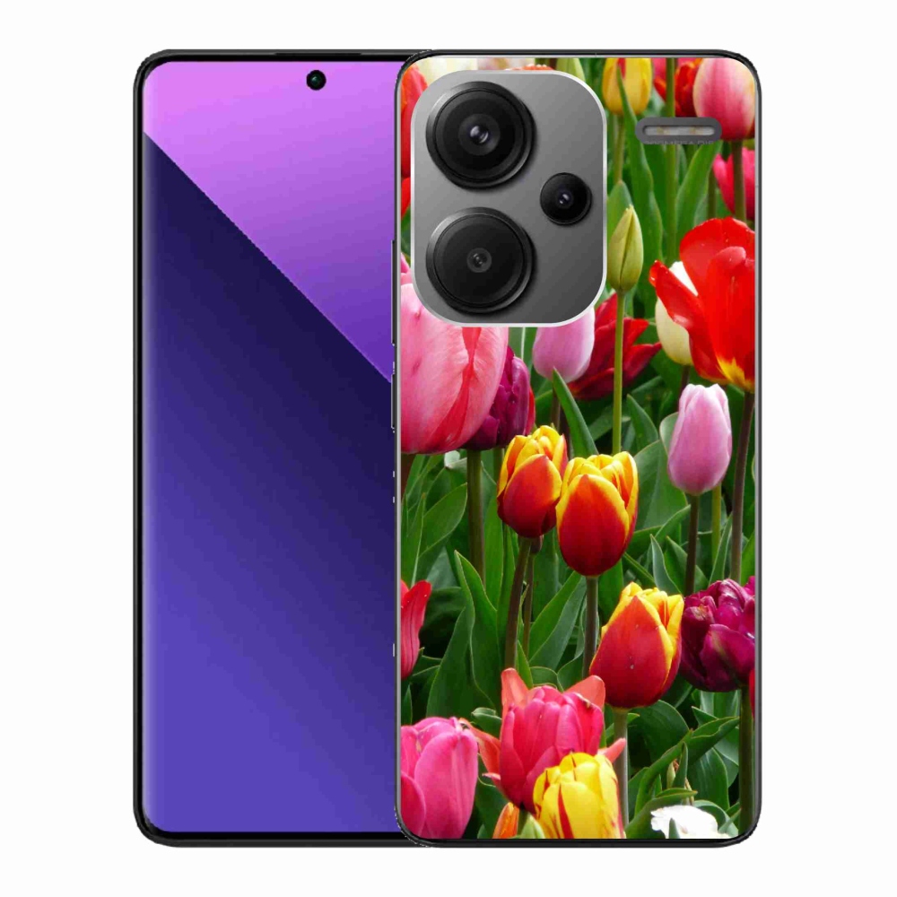 Gélový kryt mmCase na Xiaomi Redmi Note 13 Pro+ 5G - tulipány