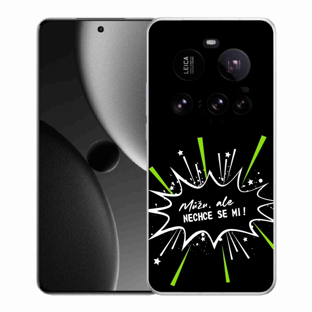 Gélový kryt mmCase na Xiaomi 15 Ultra - vtipný text 11 čierne pozadie