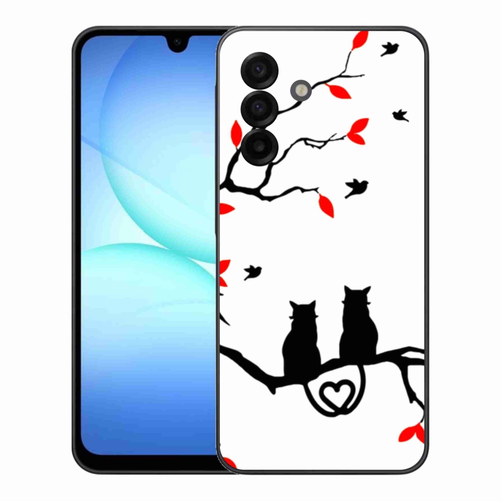 Gélový kryt mmCase na Samsung Galaxy A17 4G/5G - mačacia láska