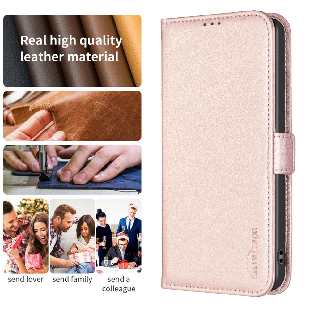 BNF knižkové púzdro na Xiaomi Redmi 13 4G/Poco M6 4G - ružové