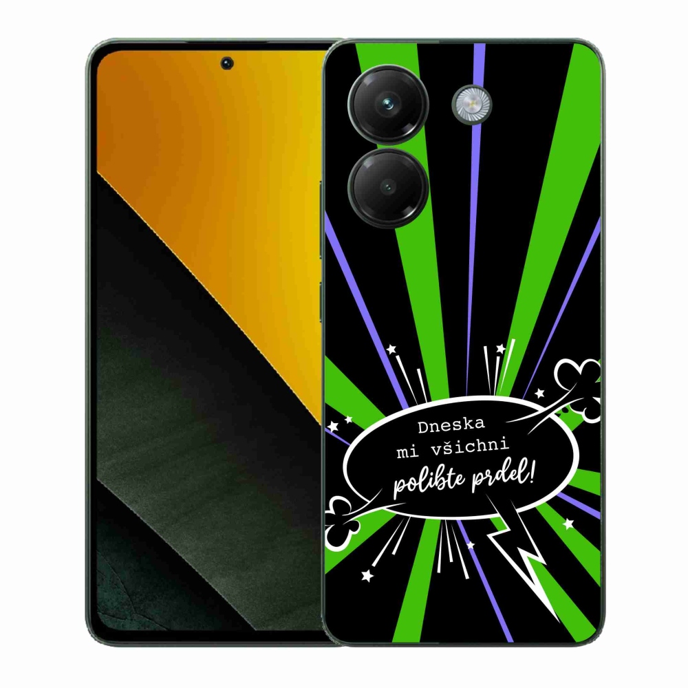 Gélový kryt mmCase na Xiaomi Poco M7 Pro 5G - vtipný text 15 čierne pozadie