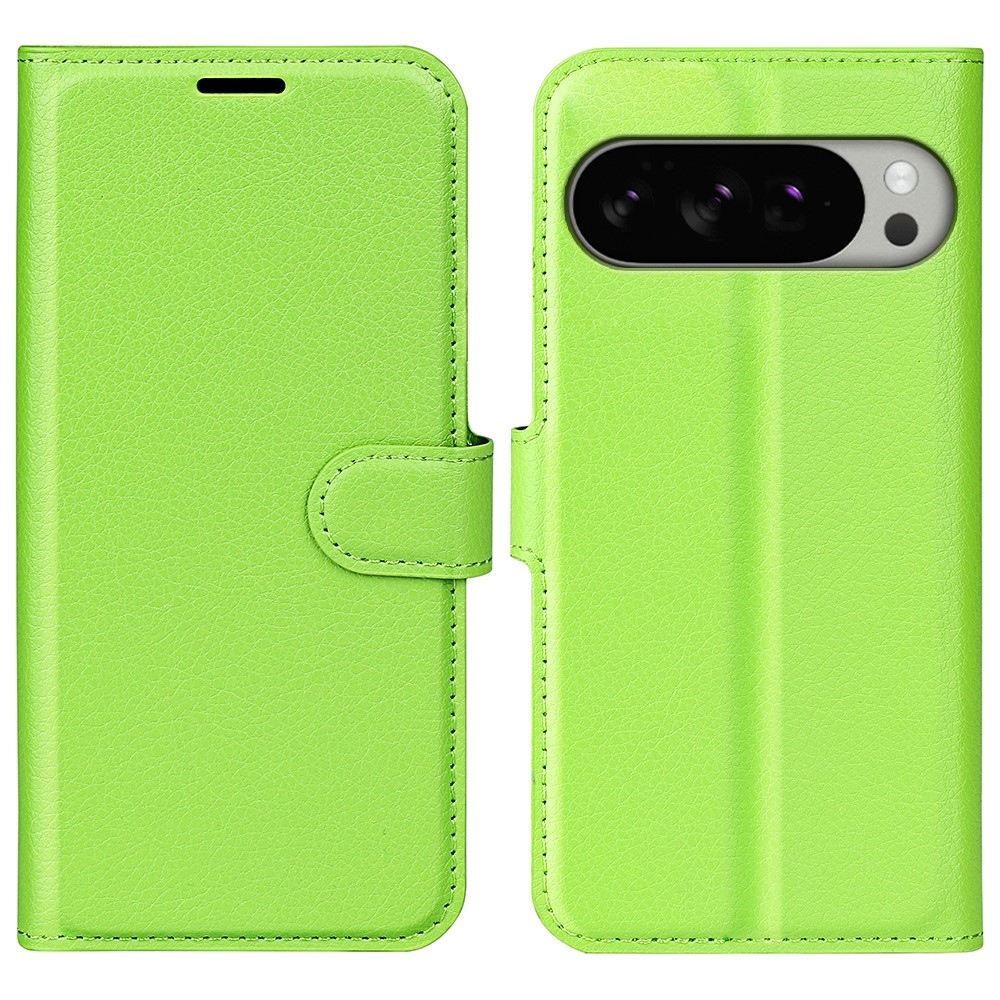 Litchi knižkové puzdro na Google Pixel 10 Pro XL - zelené