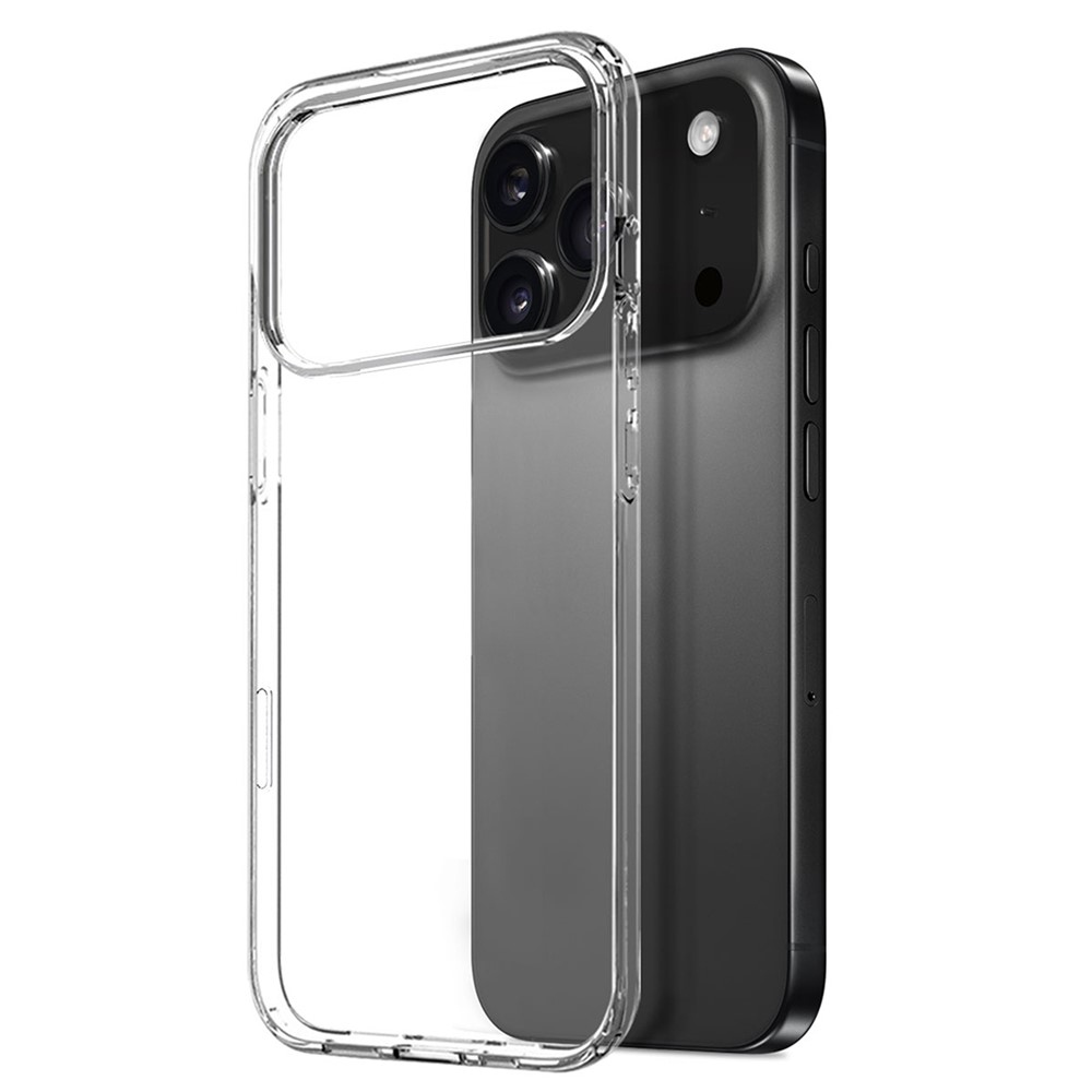 NORTHJO priehľadný gélový obal + tvrdené sklo na iPhone 17 Pro Max - priehľadný
