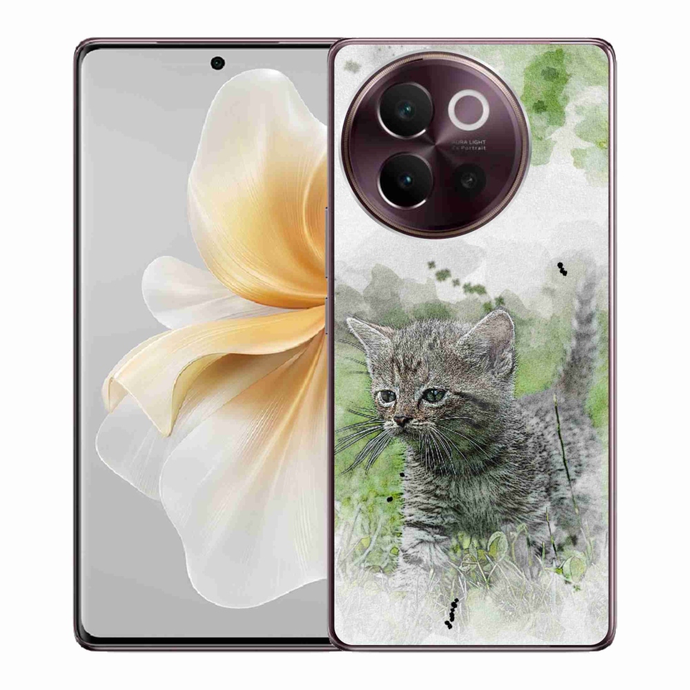 Gélový kryt mmCase na Vivo V40 Lite 5G - roztomilé mačiatko 1