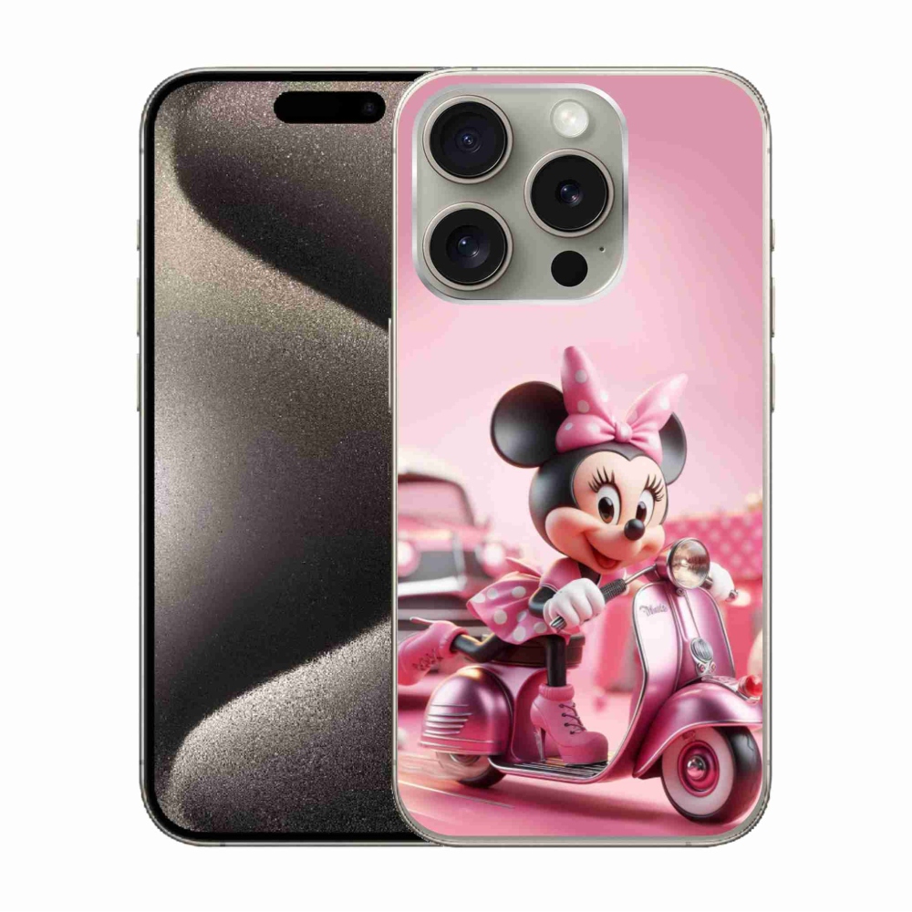 Gélový kryt mmCase na iPhone 15 Pro - minnie 1