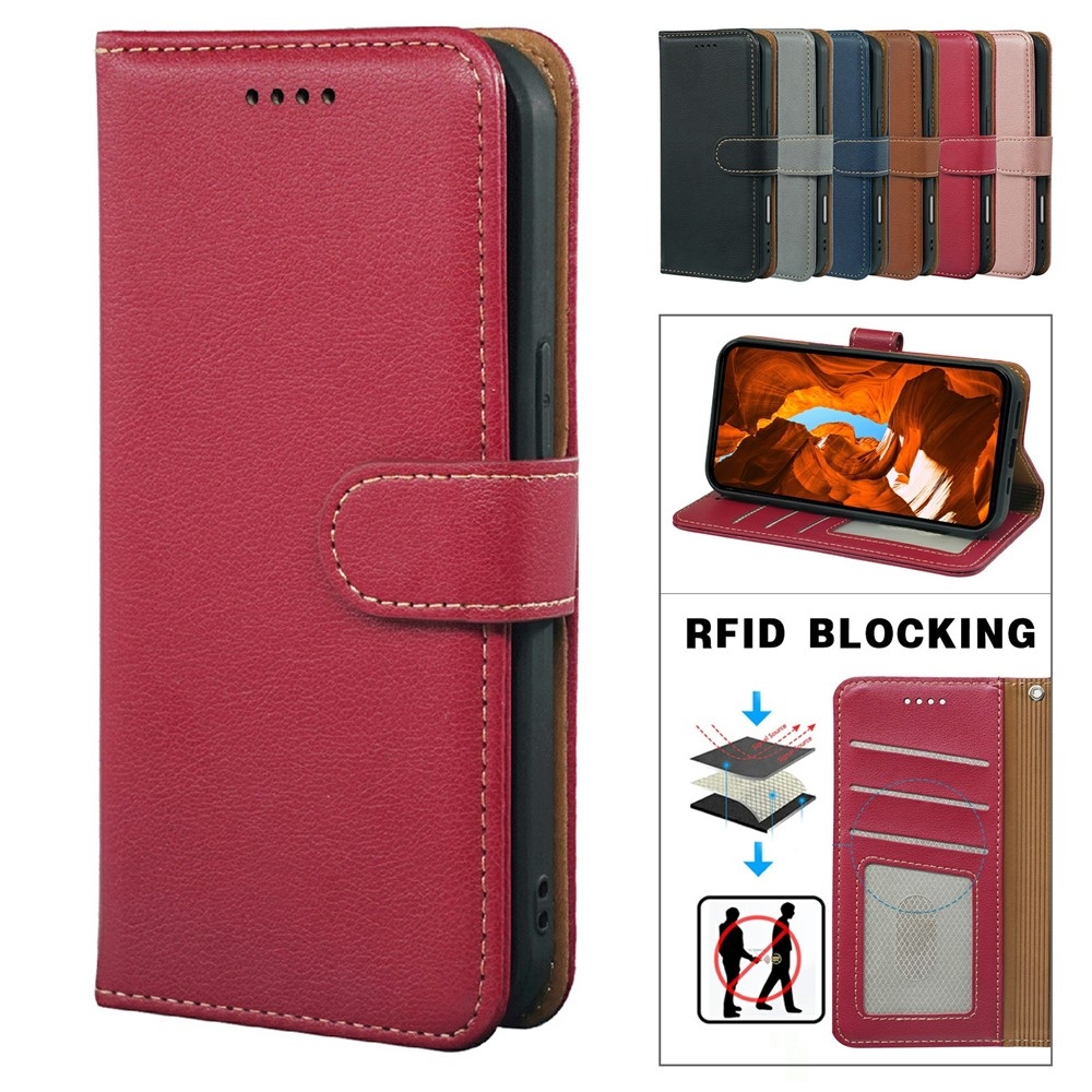 Clasp knižkové puzdro na Xiaomi Redmi 15 5G - červené