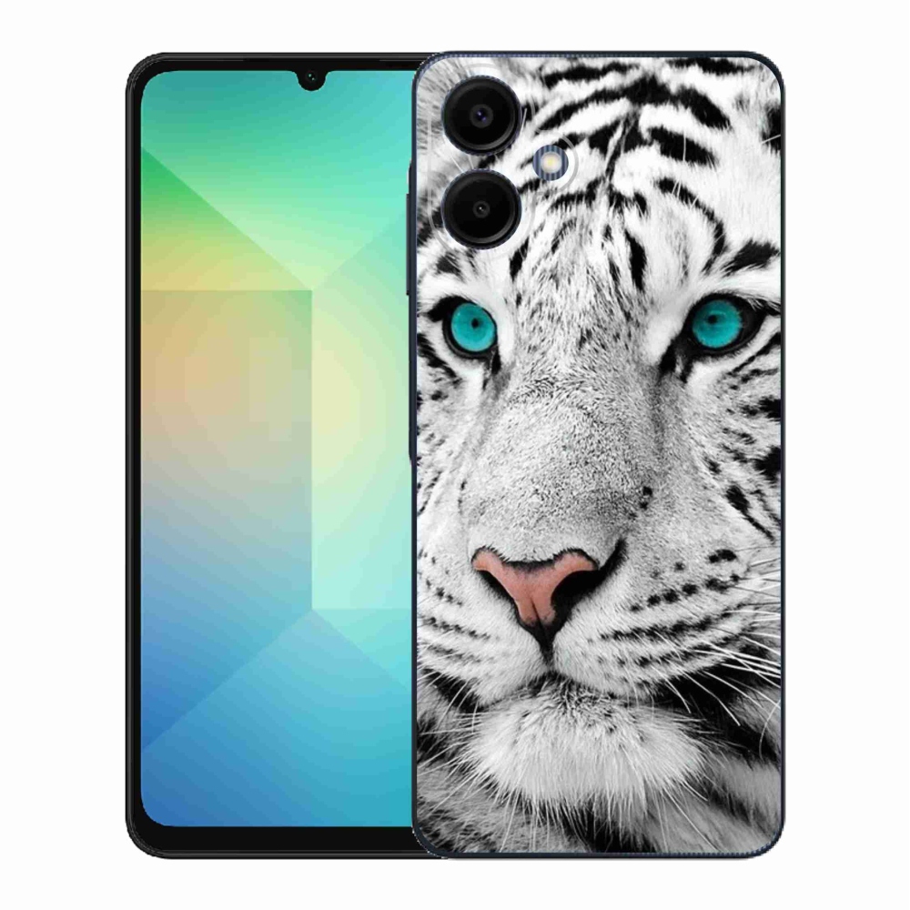 Gélový kryt mmCase na Samsung Galaxy A06 4G - biely tiger