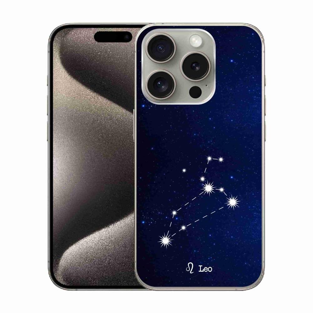 Gélový kryt mmCase na iPhone 15 Pro - súhvezdie Leva