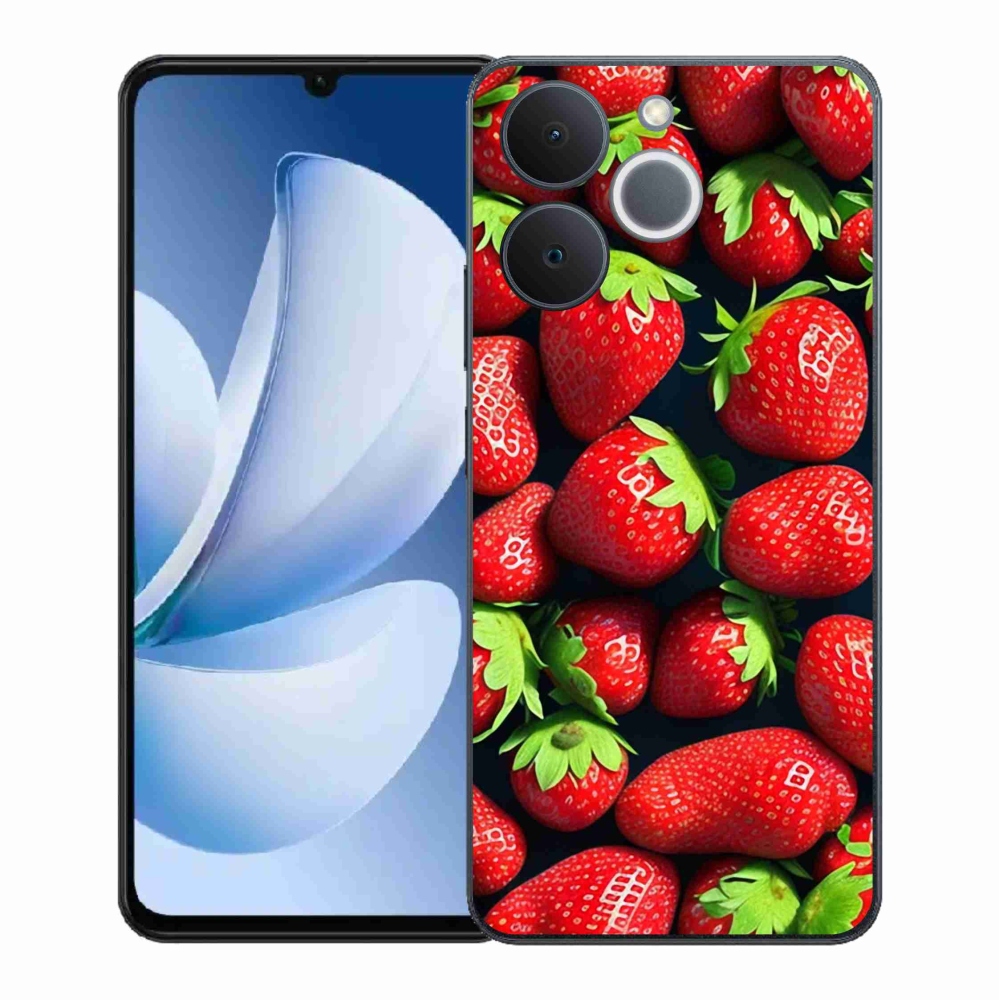 Gélový kryt mmCase na Realme Note 70T - jahody