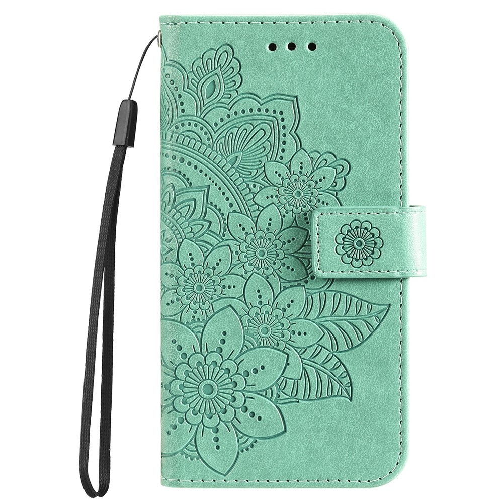 Mandala knižkové puzdro na Google Pixel 10 Pro XL/Pixel 9 Pro XL - modrozelené