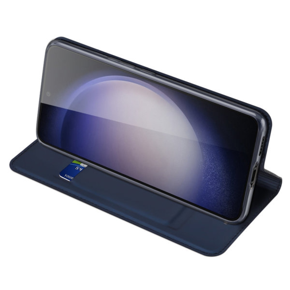 DUX knižkové púzdro na Samsung Galaxy S23 FE - tmavomodré