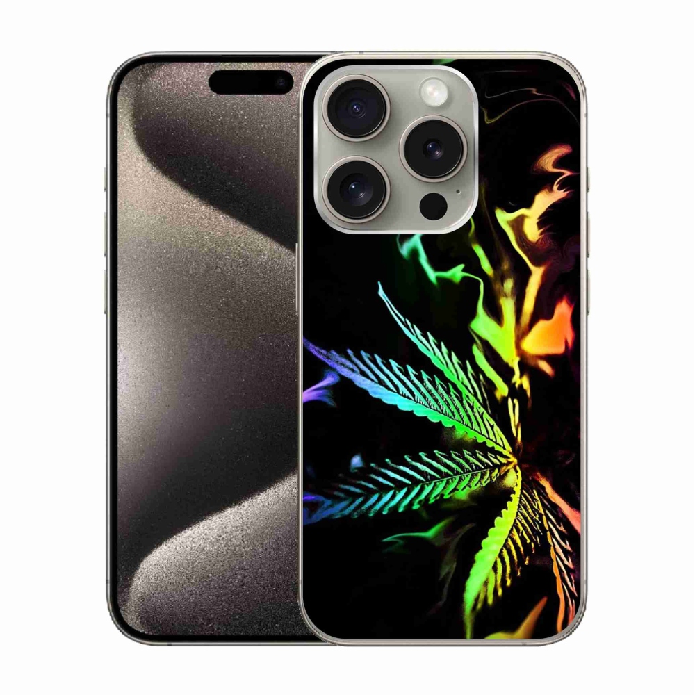 Gélový kryt mmCase na iPhone 15 Pro - konope 2