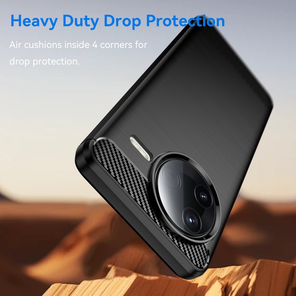 Carbon odolný gélový obal na Xiaomi Poco F7 Pro - čierny